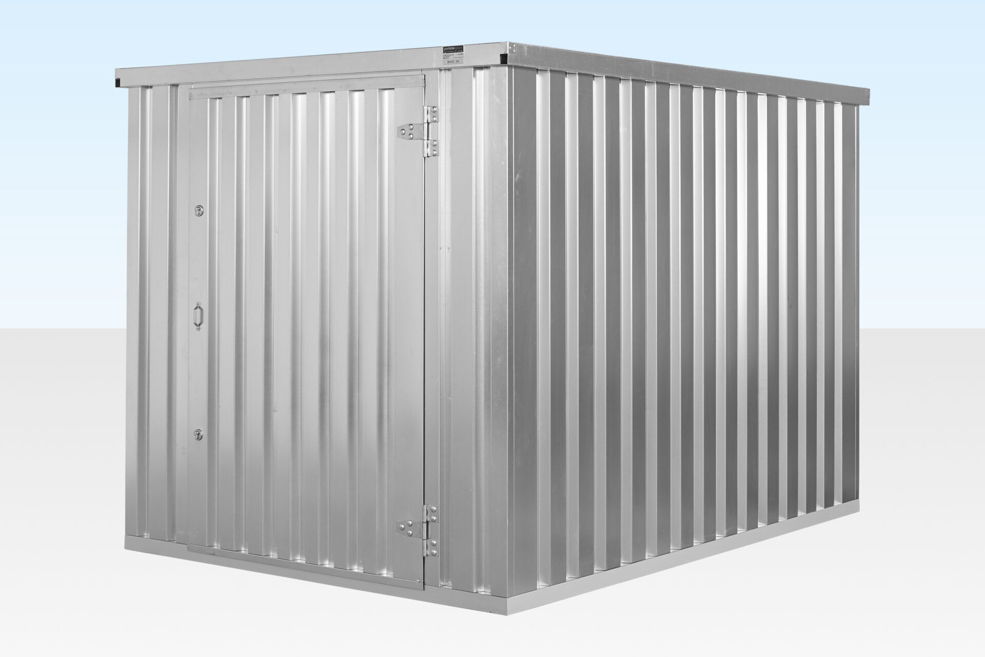 FLAT PACK STORAGE CONTAINER 3M X 2.1M – GALVANISED 2 FLAT PACK STORAGE CONTAINER 3M X 2.1M – GALVANISED - Image 2