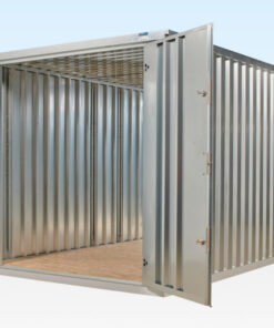 6M XL FLAT PACK CONTAINER STORE – GALVANISED