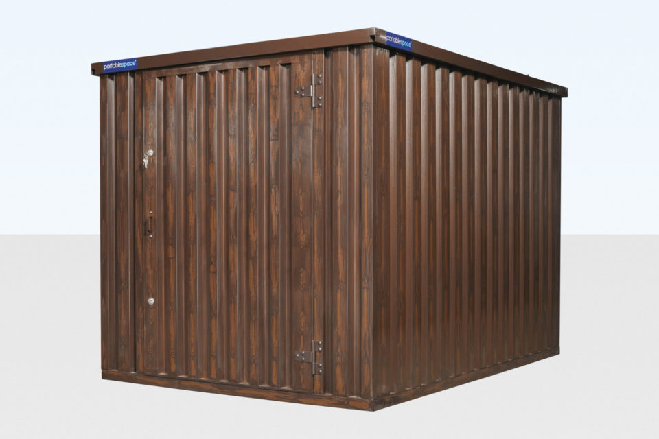 WOOD-EFFECT FLAT PACKED STORAGE CONTAINER 3M X 2.1M 1 WOOD-EFFECT FLAT PACKED STORAGE CONTAINER 3M X 2.1M