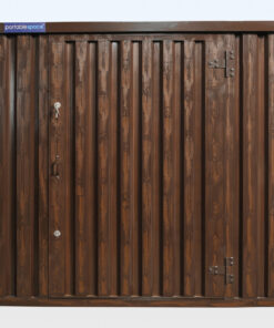 Alternative view of WOOD-EFFECT FLAT PACKED STORAGE CONTAINER 2M X 2.1M