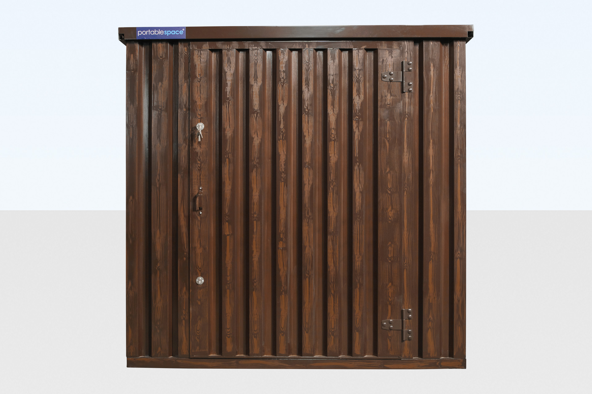 WOOD-EFFECT FLAT PACKED STORAGE CONTAINER 2M X 2.1M 2 WOOD-EFFECT FLAT PACKED STORAGE CONTAINER 2M X 2.1M - Image 2