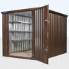 WOOD-EFFECT FLAT PACKED STORAGE CONTAINER 4M X 2.1M 3
