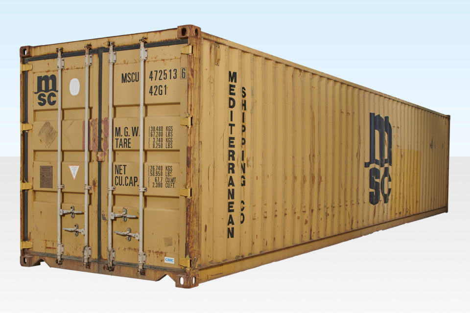 30FT X 8FT USED SHIPPING CONTAINER – CUT DOWN 1 30FT X 8FT USED SHIPPING CONTAINER – CUT DOWN