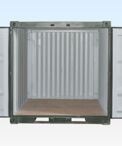 8FT ONE TRIP SHIPPING CONTAINER GREEN 5
