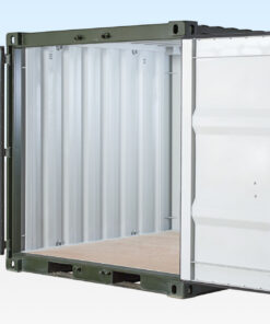 Alternative view of 8FT ONE TRIP SHIPPING CONTAINER GREEN