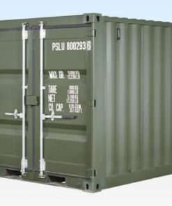 8FT ONE TRIP SHIPPING CONTAINER GREEN