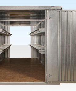 6M X 2.1M END LINKED FLAT PACKED CONTAINER BUNDLE (GALVANISED)