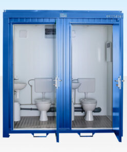 1+1 DOUBLE MAINS TOILET 2.4M X 1.4M (RAL 5010)