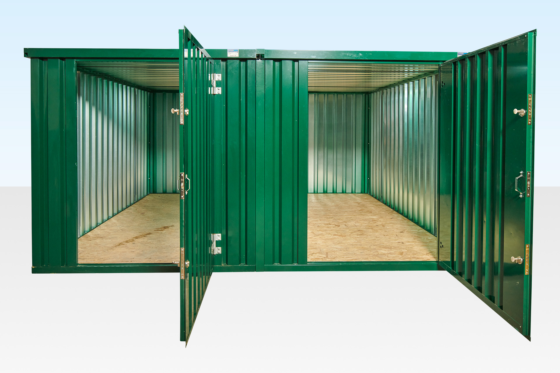 3M X 4.2M SIDE LINKED FLAT PACK CONTAINER BUNDLE (POWDER COATED) 2 3M X 4.2M SIDE LINKED FLAT PACK CONTAINER BUNDLE (POWDER COATED) - Image 2
