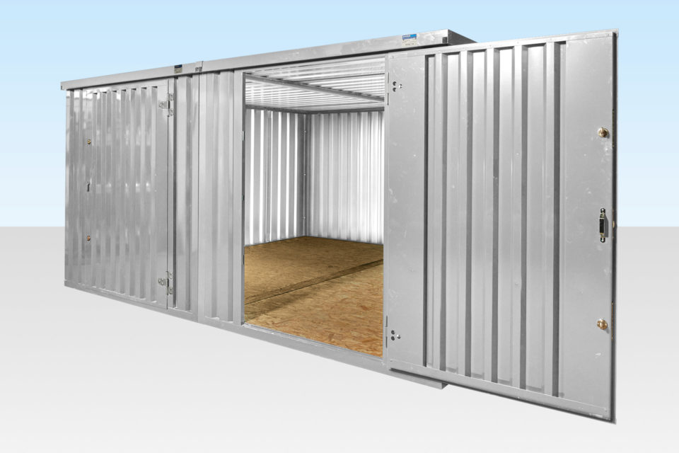 4M X 4.2M SIDE LINKED FLAT PACK CONTAINER BUNDLE (GALVANISED) 1 4M X 4.2M SIDE LINKED FLAT PACK CONTAINER BUNDLE (GALVANISED)