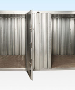 3M X 4.2M SIDE LINKED FLAT PACK CONTAINER BUNDLE (GALVANISED)