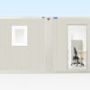 6.5M X 4.6M SIDE LINKED FLAT PACK OFFICE (RAL9002) 2
