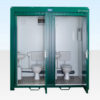 1+1 DOUBLE MAINS TOILET 2.4M X 1.4M (RAL 6005) 2