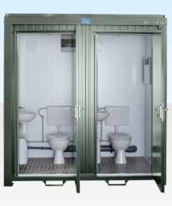 1+1 DOUBLE MAINS TOILET 2.4M X 1.4M (RAL 6007)