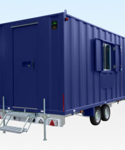 16FT X 7FT6IN STEEL MOBILE ANTI-VANDAL OFFICE