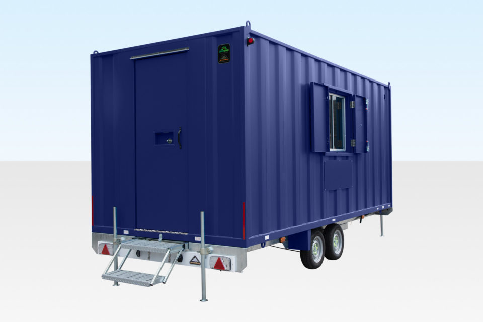 16FT X 7FT6IN STEEL MOBILE ANTI-VANDAL OFFICE 1 16FT X 7FT6IN STEEL MOBILE ANTI-VANDAL OFFICE