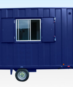 12FT X 7FT6IN STEEL MOBILE ANTI-VANDAL OFFICE