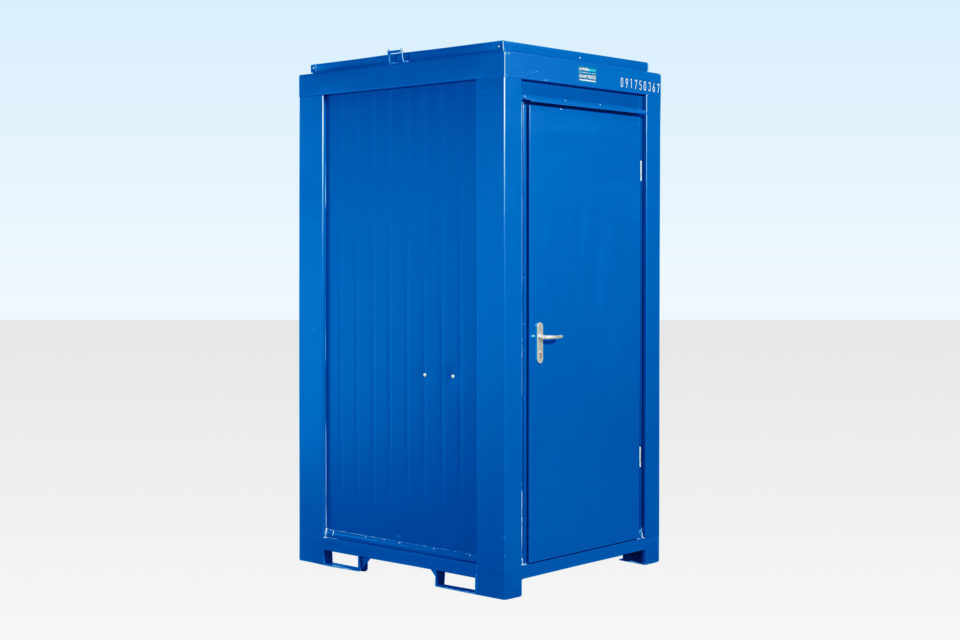 SINGLE MAINS TOILET 1.2M X 1.4M (RAL 5010) 1 SINGLE MAINS TOILET 1.2M X 1.4M (RAL 5010)